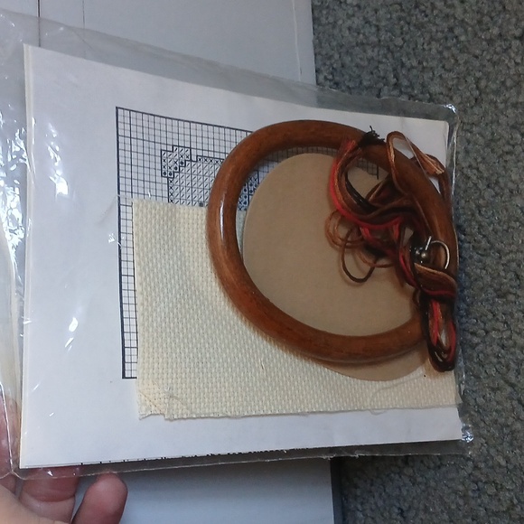 Dale Burdett cross stitch kit Bear Hugs Are In new with frame - Picture 2 of 4